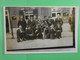 Carte Photo Froidchapelle Groupe D'hommes (dont Militaire) Devant Un Magasin - Froidchapelle