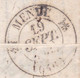 Delcampe - 1835 - Lettre Pliée Avec Corresp Amicale De NISMES (gd Cachet) Nîmes Vers MENDE (fleurons) - Poste Restante - Taxe 4 - 1801-1848: Précurseurs XIX