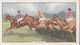 Racing Scenes 1938 - 13 Hurdling - Gallaher Cigarette Card - Original - Horses - Gallaher