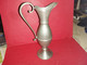 ANCIEN VASE CRUCHE PICHET CARAFE EN ETAIN 92% H 19CM DIAMETRE 6 CM 345 Gr. - Tins