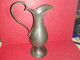 ANCIEN VASE CRUCHE PICHET CARAFE EN ETAIN FIN 95% H 18CM DIAMETRE 6.5 CM 148 Gr. - Tins