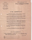 1922 - TARIFS POSTAUX ! - LETTRE AVIS COMMANDE TABLEAU POSTAL DESTINE AUX COMMERCANTS POUR EVITER LES TAXES ! PORT PAYE - Posttarife