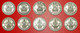 * SET 10 COINS: UNITED KINGDOM ★ 1 SHILLING 1947-1951! GEORGE VI (1937-1952)! GREAT BRITAIN LOW START ★ NO RESERVE! - Verzamelingen