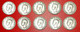 * SET 10 COINS: UNITED KINGDOM ★ 1 SHILLING 1947-1951! GEORGE VI (1937-1952)! GREAT BRITAIN LOW START ★ NO RESERVE! - Collections