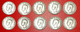 * SET 10 COINS: UNITED KINGDOM ★ 1 SHILLING 1947-1951! GEORGE VI (1937-1952)! GREAT BRITAIN LOW START ★ NO RESERVE! - Colecciones