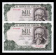 España Pareja 1000 Pesetas J. Echegaray 1971 Pick 154 Sin Serie SC- AUNC - 1000 Pesetas