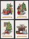 Cardhu Distellery Whisky * 4 Christmas Portcards * Portugal * The Connoisseurs Society For Cardhu * Carte De Noel - Kerstman