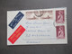 1964 Air Mail Special Delivery Expres Camrose - Hildesheim Mit Stempel BPA Han Und Flughafen FFM + Handschriftl. Vermerk - Cartas & Documentos