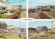 Eastbourne Multiview  - Used Postcard - Sussex - Stamped 1984, Highland Cow Stamp - Arundel