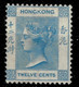 Hong Kong 1865 ☀12c / SG12 Blue ☀ MH OG - Nuevos