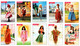 Lot De 10 Cartes (papier) Barbie En Costumes Du Monde : McDonald's - McDonald's