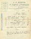 Facture A LA MENAGERE  P.TAPIE & PERISSE  Place Nationale Saint Gaudens 28 2 1916 - Otros