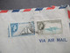 GB Kolonie 1955 Barbados Via Air Mail In Die USA Umschlag Hotel St. Lawrence Barbados B.W.I. - Barbados (...-1966)