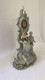 Statuetta Di Porcellana Con Orologio Da Restaurare (G107)  Come Da Foto  Altezza 41 Cm Base 26 Cm - Capodimonte (ITA)