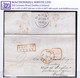 Ireland Derry Uniform Penny Post 1840 Cover To Exeter Prepaid Double Rate With Framed PAID AT/DERRY In Red - Vorphilatelie