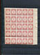 BELGIE AFFICHES FISCALS FULL SHEET OF 25 RR Date De 1886 état Voir Scan (avec Bord Droite) - Postzegels