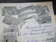 Delcampe - Frankreich 1900 Sage Dekorativer Umschlag Courrier De La Presse Mit Inhalt / Rechnung Stempel Paris Place De La Bourse - 1898-1900 Sage (Tipo III)