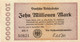 GERMANY-10 MILLIONEN MARK 1923 - Wor:P-S1014.2, Kel:340i.2, MüG:002.09b XF (SERIE SPECIALE) UNIFACE - 10 Millionen Mark