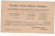 Cpa - Canadian Pacific Railway Company - The Glacier House - Entier Postal One Cent George V - Other & Unclassified