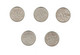 55/ France : 5 X 1 Franc Alu Etat Français : 1942 - 1943 - 1944 - 1944 B - 1944 C - 5 Francs