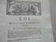 Révolution Loi 1er Décembre 1790 Relative Au Logement Des Commissaires Des Guerres - Gesetze & Erlasse