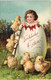 Ostern, Kind Kommt Aus Riesen Ei - Küken Auf Der Leiter (Easter) 1912 - Easter