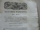 Lettres Patentes Du Roi 05/05/1782 Qui Ordonne Que Ceux Qui Jouissent Du Droit De Committimus.... Mouillures - Gesetze & Erlasse
