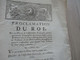 Proclamation Du Roi 12/10/1790 Compagnie Des Anciens Juges Tableau Des Dettes - Decrees & Laws