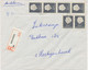 NIEDERLANDE 1968, Königin Juliane 20 C (6) Sehr Selt. Leicht überfrankierte MeF (Porto Betrug 115 C) Auf Kab.-R-Brief - Covers & Documents