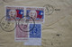 C CHINA BELLE LETTRE 1943 AIR MAIL SHANGAI POUR FRANCE THIONVILLE+ PAIRE DE T.P + AFFRANCHISSEMENT PLAISANT - 1943-45 Shanghai & Nanking