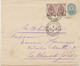 RUSSLAND 1901, 10 K Blau Wappen GU Mit Dto. 5 K Lila (2) Als Zusatzfrankatur Nach CHAUX-DE-FONDS In Die Schweiz, ABART: - Lettres & Documents
