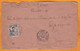 1909 - LIGNE N - PAQ. FR. N° 8 - Enveloppe D' Indochine Vers Singapour, GB - Affranchissement 25 Centimes - Lettres & Documents