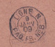 1909 - LIGNE N - PAQ. FR. N° 8 - Enveloppe D' Indochine Vers Singapour, GB - Affranchissement 25 Centimes - Lettres & Documents