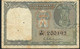 INDIA P71b 1 RUPEE Issued 5.6.1950 Signature AMBEGAONKAR #F/84   AVF  2 P.h. - Inde