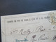 1867 Napoleon III. Nr.20 EF Auf Gedrucktem Brief Marseille Le Chef De Gare / Cehmins De Fer De Paris Blauer L1 Marseile - 1862 Napoléon III