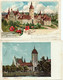 2 Stk. LITHO Gruss Aus ZÜRICH Das Schweiz. Landesmuseum Gel. 1900 & 1911 Stempel Hinwil - Hinwil