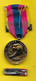 Médaille + Barrette Gendarmerie Nationale Armée Nation Défense Nationale "Or" - Frankrijk