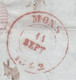 Delcampe - 1842 - Lettre Pliée En Français D' ANVERS ANTWERPEN Vers MONS Bergen + Documents Cours Des Fonds Et Recouvrements - 1830-1849 (Belgio Indipendente)