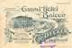 MEURTHE ET MOSELLE  HOMECOURT Grand Hotel Du Balcon CH.DECKER ( Carte Publicitaire De Visite ) - Homecourt