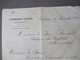 Frankreich 1892 Brief / Inhalt / Rechnung Briefkopf Schröder Freres Bordeaux An Den Baron Brincard Chateau La Bizoliere - Documentos Del Correo