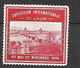 France  Pont  Vignette  Exposition Internationale Lyon Du 01/05 Au 01/11/1914  Neuf (* ) B/TB  Voir Scans - Turismo (Vignette)