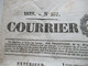 Frankreich 16.4.1828 Zeitung Courier Francais La Charte Mit Werbung / Anzeigen Paquebot Rote Stempelmarke Timbre Royal - 1800 - 1849