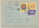 SOWJETUNION 1959 Int. MiF Auf Kab.-R-Brief Nach PARIS   SOVIET UNION 1959 Int. Mixed Franking On Superb R-cover To PARIS - Briefe U. Dokumente