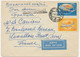 SOWJETUNION 1958, Flugzeuge 60 K Und 1 R MiF Auf Kab-Flugpost-Brief Nach Frankreich - Lettres & Documents
