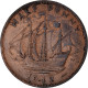 Monnaie, Grande-Bretagne, George VI, 1/2 Penny, 1942, TB, Bronze, KM:844 - C. 1/2 Penny