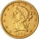 Monnaie, États-Unis, Coronet Head, $5, Half Eagle, 1899, U.S. Mint, San - 5$ - Half Eagles - 1866-1908: Coronet Head (tête Couronnée)