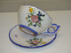 *  JOLI ANCIEN DEJEUNER TASSE & SOUCOUPE COLLECTION FAIENCERIE D'ART LE RENOLEAU  E - Angoulême/Le Renoleau (FRA)