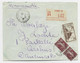 FRANCE 260 +189X2 LETTRE REC PARIS 32 123.5.1933 POUR DANEMARK AU TARIF - 1921-1960: Modern Period