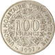 Monnaie, Communauté économique Des États De L'Afrique De L'Ouest, 100 Francs - Elfenbeinküste