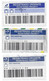 Brazil 2011/2017 3 Registered Cover Many Stamp With 3 Different Barcode Registration Label Priority Blue With Logo - Lettres & Documents